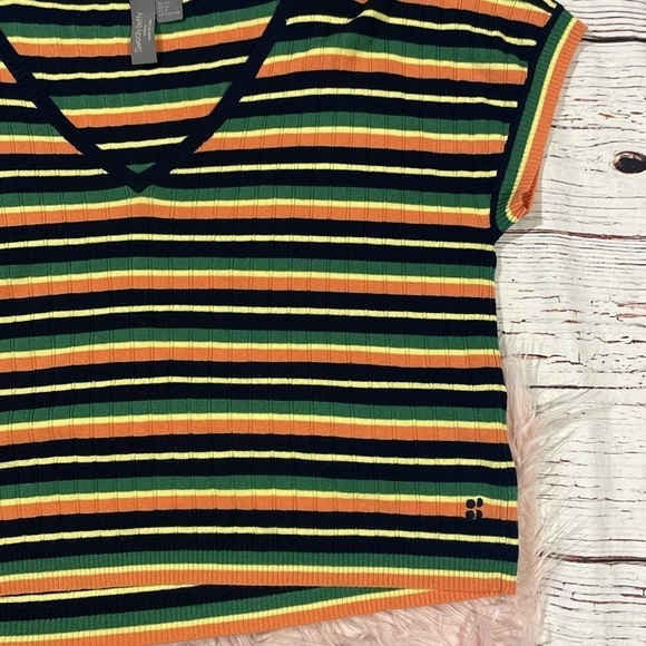 NWT Sweaty Betty Striped Resort Knitted Top Midi Skirt Set - Picture 12 of 12